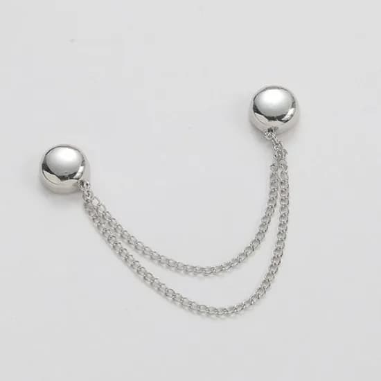 자석 소매 고정 핀, 블랙, 1P, 1개
