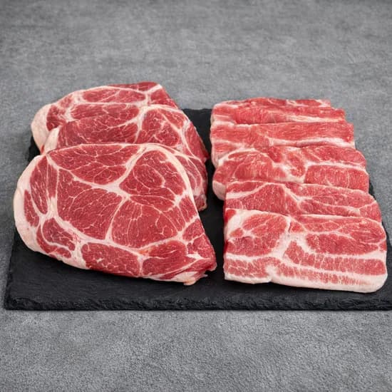 파파네정육점 구이용, 삼겹살, 500g, 1개 + 목살, 500g, 1개, 1세트