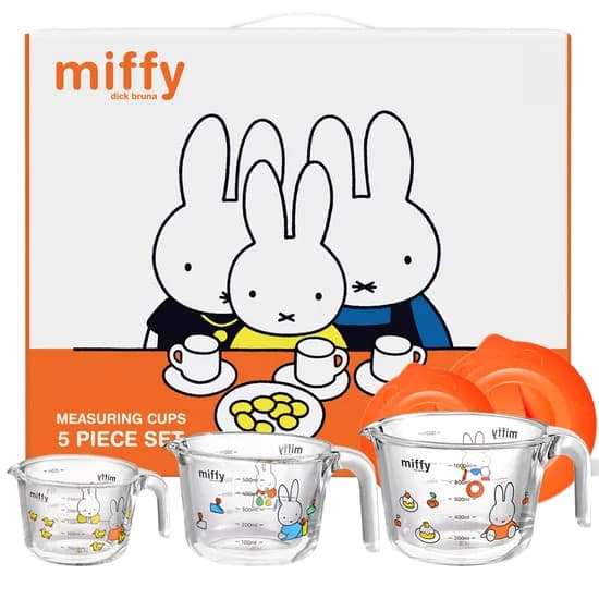 에지리 내열유리 계량컵 세트 5P, 미피, 1750ml, 1세트