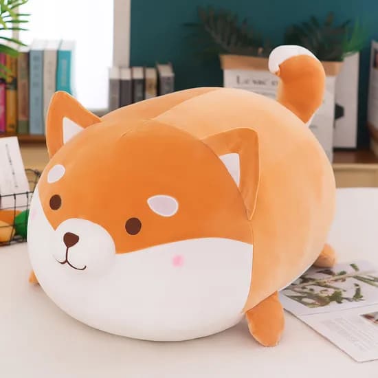bookaz 모찌 시바견 바디필로우 쿠션 인형, 47cm