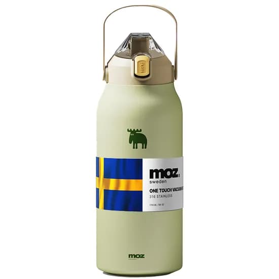 MOZ Sweden 316 스텐 원터치 보온보냉병, 포레스트그린, 1700ml, 1개