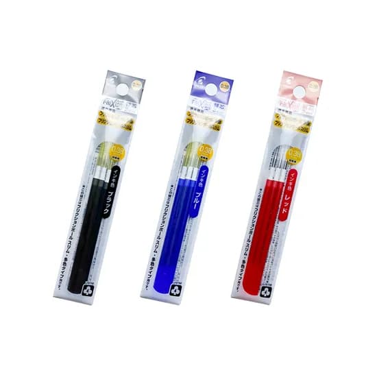 파이롯트 프릭션 슬림 지워지는 볼펜 리필심 0.38mm LFBTRF30UF, 블랙, 3본입