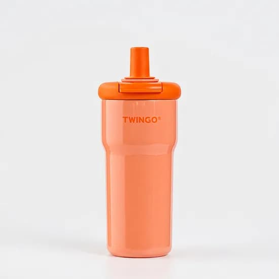 트윙고 투웨이 스트로우 텀블러 600ml, 피치오렌지, 1개