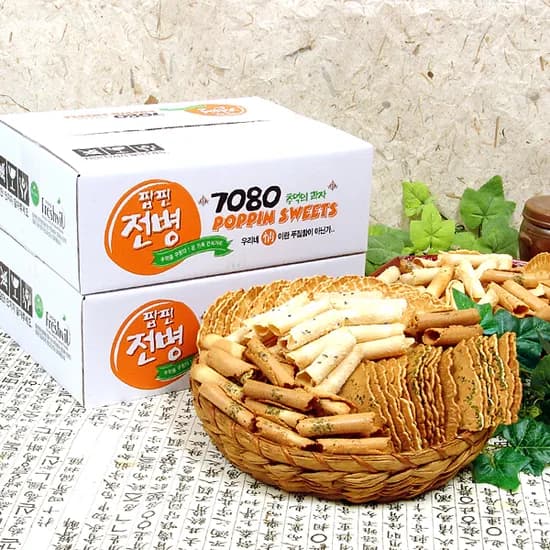 추억의 7080 팝핀전병 900g 2개