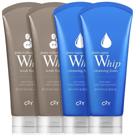 C2Y 퓨어 아쿠아 휩 클렌징 폼 120ml 2개 외 1종