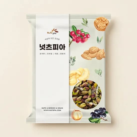 넛츠피아 구운 탈각 피스타치오 500g 1개