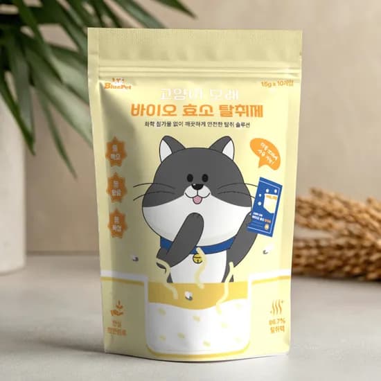 블루펫 고양이 모래 바이오 효소 탈취제, 15g, 10개