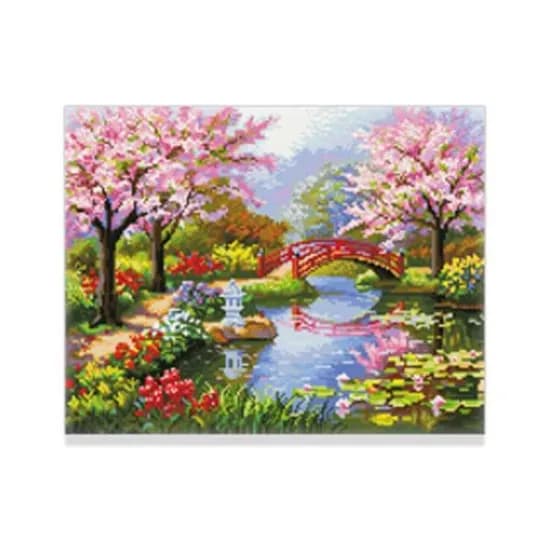 아이러브페인팅 DIY 보석십자수 무릉도원, 캔버스, 40x50cm, 1개