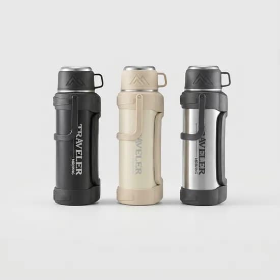 코코리브 대용량 보온보냉병 블랙 1200ml 1개