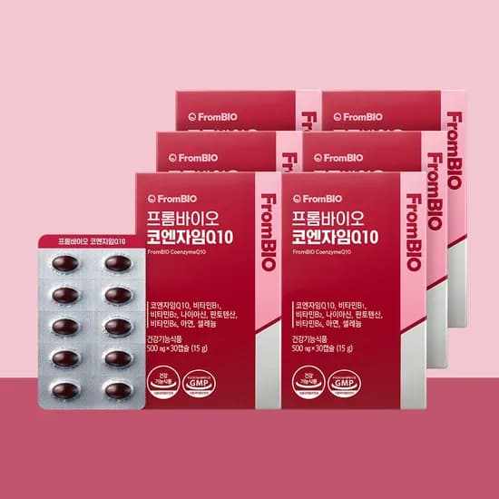 프롬바이오 코엔자임Q10, 500mg, 30캡슐, 6박스