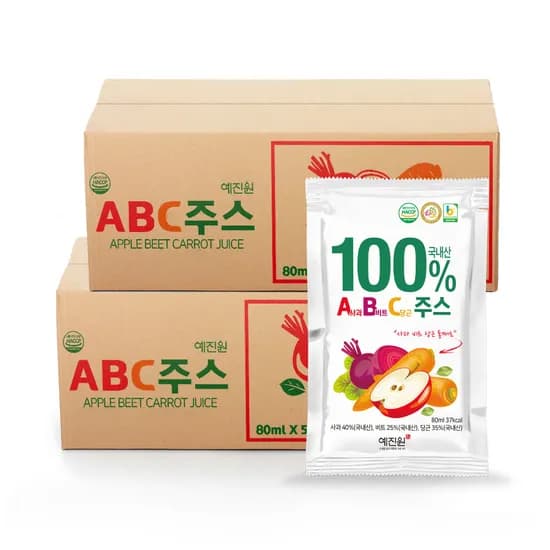 예진원 국내산 ABC 주스, 80ml, 100포