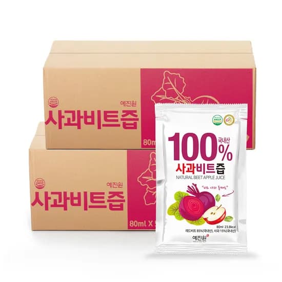 예진원 국내산 사과비트즙 80ml 100포 1개