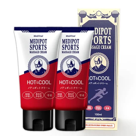 메디팟 스포츠 마사지 크림 HOT&COOL 2개