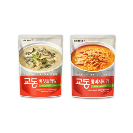 교동 버섯들깨탕 500g 4개 외 콩비지찌개