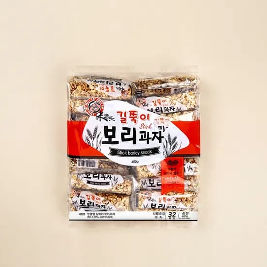엉클팝 길쭉이 보리과자 400g 3개