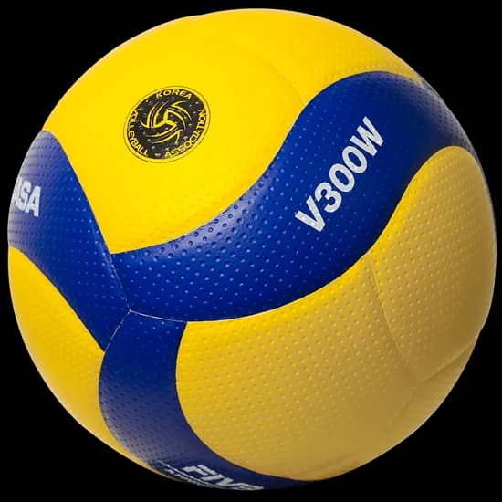 미카사 배구공 V300W, 노랑파랑, 65-67cm, 1개