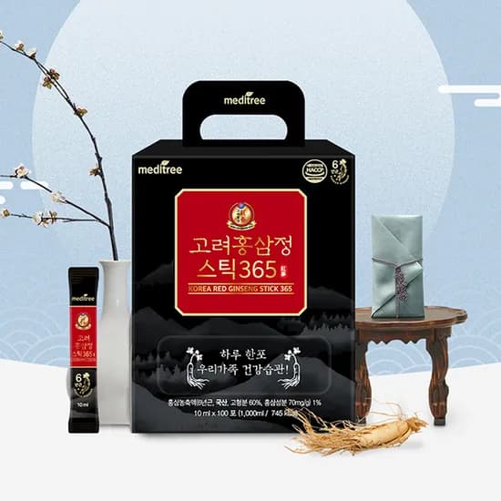 메디트리 고려 홍삼정 스틱 365 10ml 100포 1박스