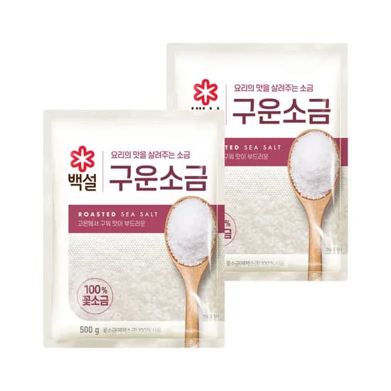 CJ제일제당 백설 구운소금 500g 2개