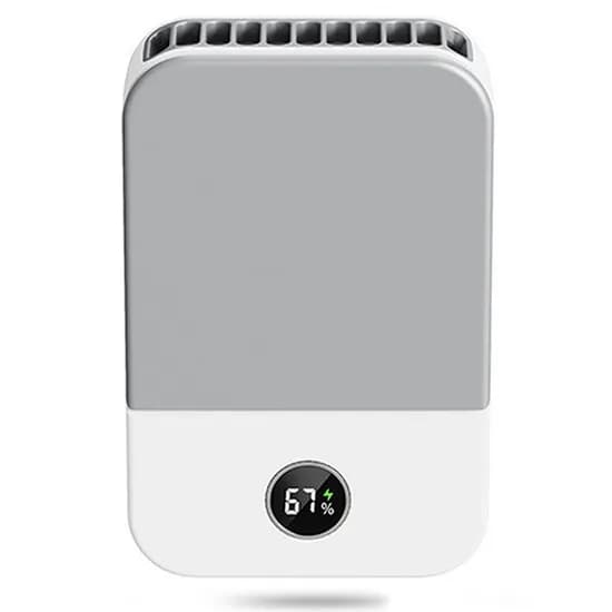 보스위즈 휴대용 목걸이형 BLDC 선풍기 BOS-DQ205 그레이 1개