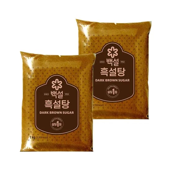 백설 흑설탕 1kg 2개