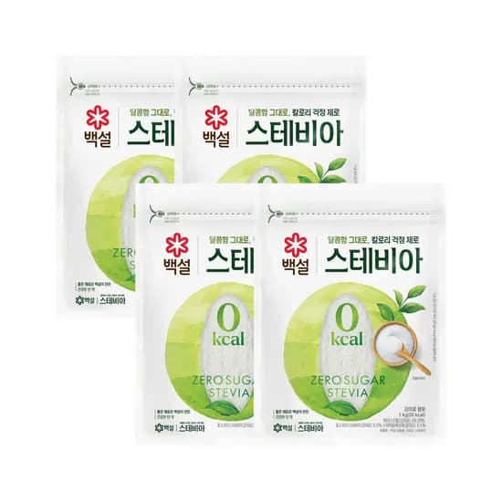 백설 스테비아 설탕 1kg 4개