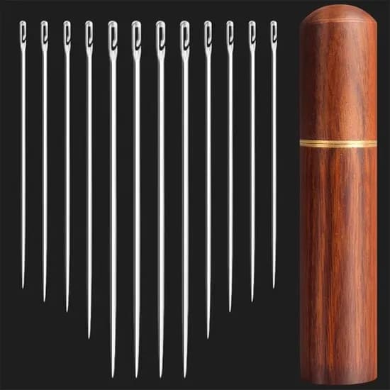 바늘보관 케이스 바느질 바늘세트 바늘꽂이 수선용품, 5cm 2개 + 5.7cm 2개 + 6.7cm 2개, 6개