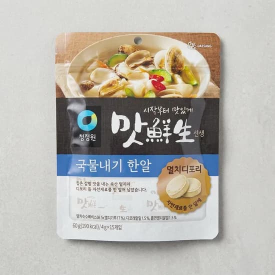 청정원 맛선생 멸치 디포리 국물내기 한알 4g 15개입 1개