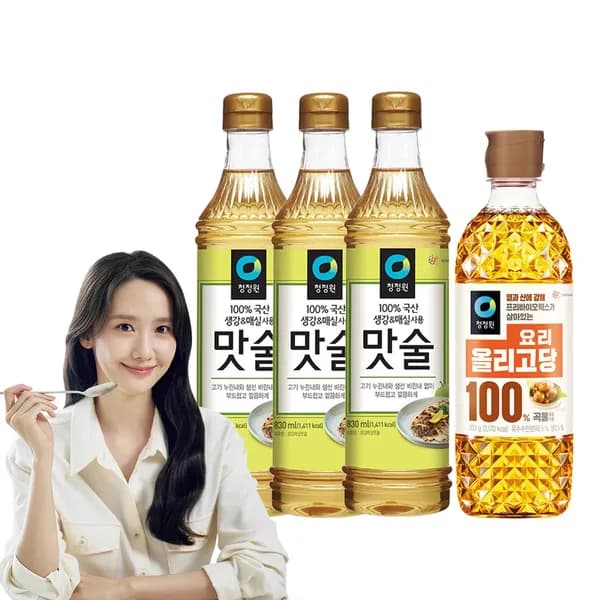 청정원 생강매실맛술 830ml 3개 + 올리고당 700g 1개 세트 19,800원