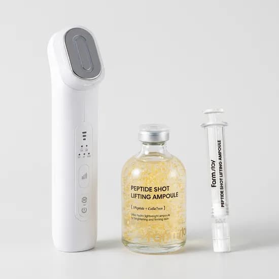 고주파 얼굴 마사지기 펩타이드 리프팅 앰플 SKINERGY PRO 화이트