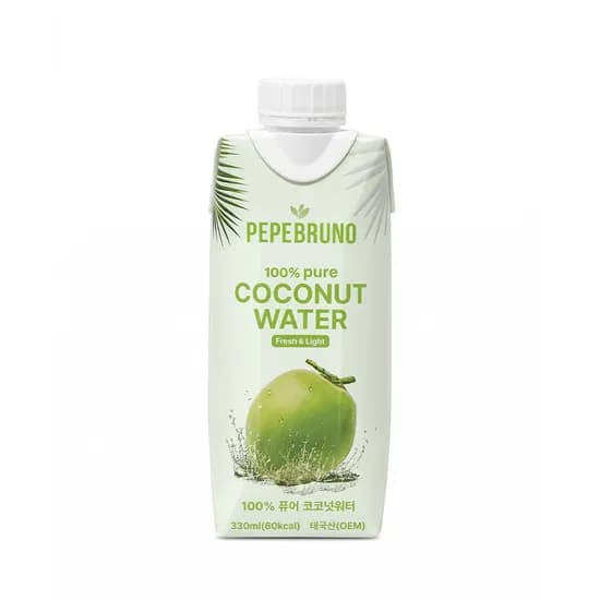 페페브루노 코코넛 워터 퓨어, 330ml, 12개