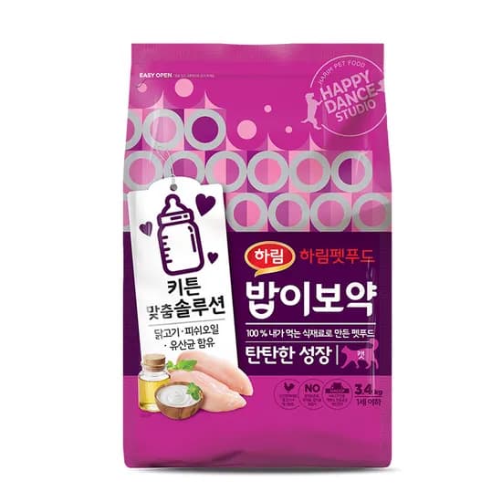 하림펫푸드 밥이보약 CAT 사료, 탄탄한 성장, 3.4kg, 1개