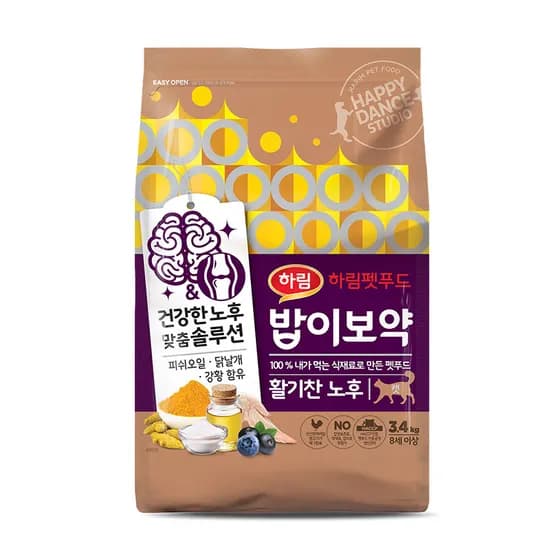하림펫푸드 밥이보약 활기찬 노후, 캣(고양이용), 3.4kg, 1개