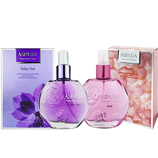 아스파시아 퍼퓸 샤워 코롱, 플로랄 1개 + 돌체베르 1개, 150ml, 2개