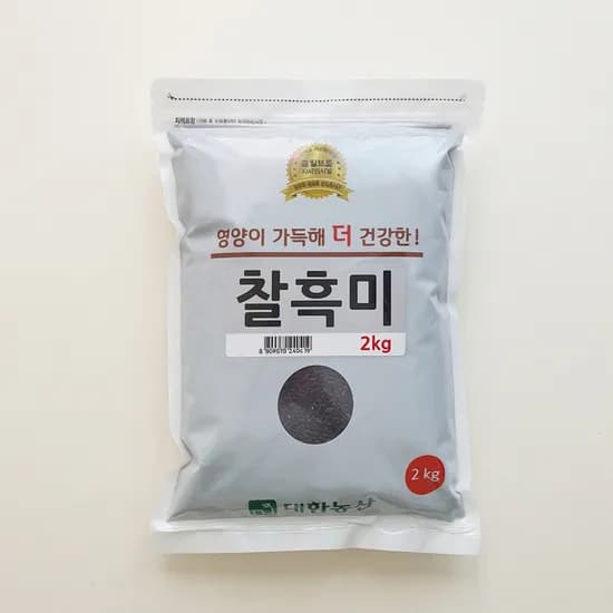 대한농산 국내산 찰흑미 2kg 1봉