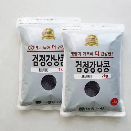 대한농산 검정 강낭콩 2kg 2개