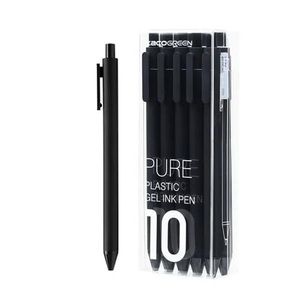 카코 퓨어 소프트 젤펜 0.5mm 블랙 10개입