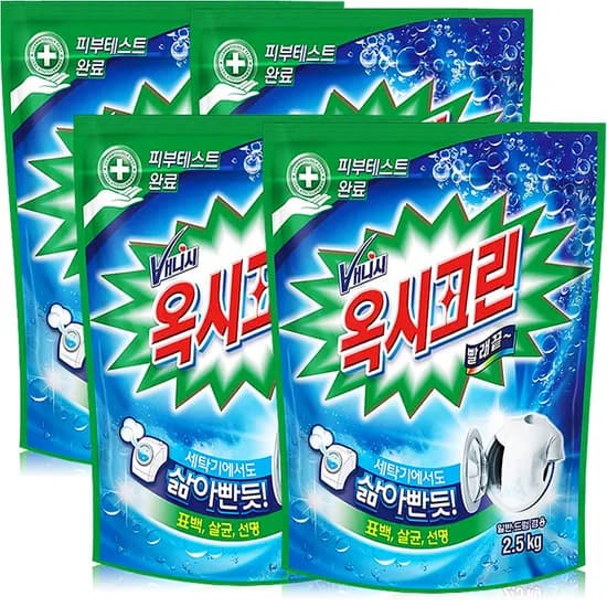 옥시크린 리필형 표백제 2.5kg 4개