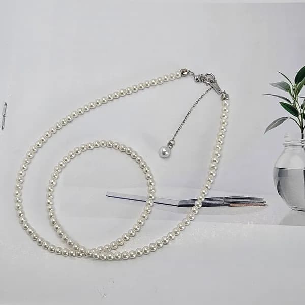 S925 담수 진주 목걸이 JSI212 화이트 3mm 1개 24,890원