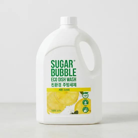 슈가버블 친환경 주방세제 리필 레몬 크러쉬 2.5L 2개