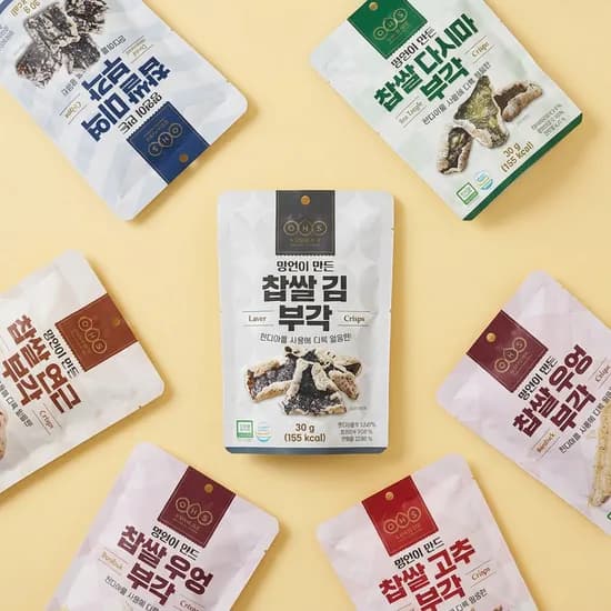 오희숙전통부각 찹쌀부각 30g 6종 세트 1세트