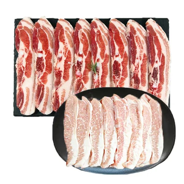 수입산 돼지고기 삼겹살 500g + 항정살 200g, 1세트