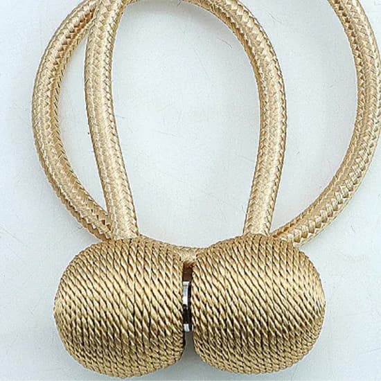 커튼 자석 묶음끈, 골드, 45cm, 2개입