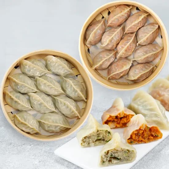 허만두 잎새만두, 알찬고기 1.4kg 1봉 + 알찬김치 1.4kg 1봉, 2봉