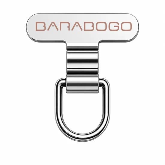 DABADOGO 핸드폰 목걸이 스트랩 미니 태그홀더 실버 1개