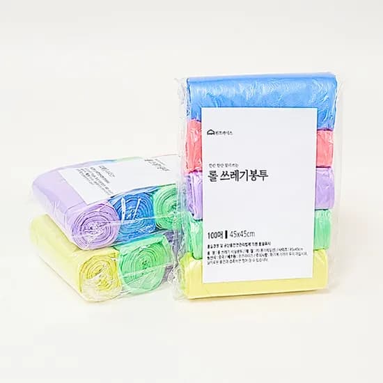 뜯어쓰는 롤봉지, 혼합색상, 300매, 1개