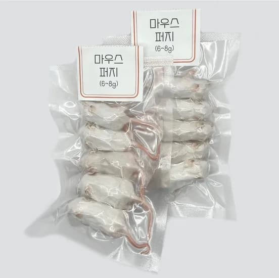 쥐선생 냉동 마우스 10마리 세트, 7g, 10개