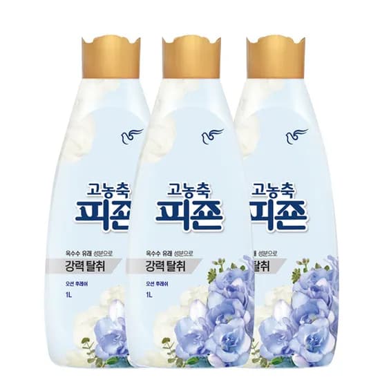 피죤 고농축 섬유유연제 오리지널 오션후레쉬 1L 3개