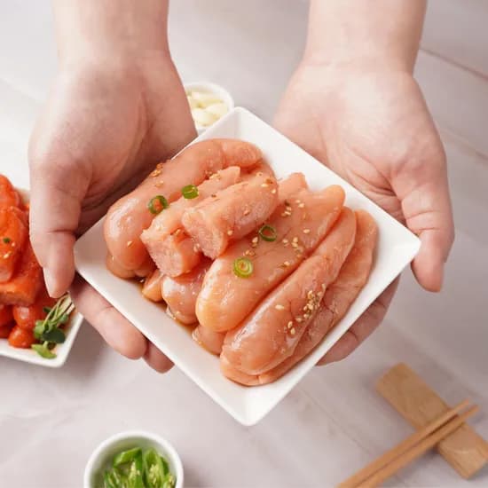 한입가득 백명란젓갈 소포장 무색소 저염명란 500g 3통
