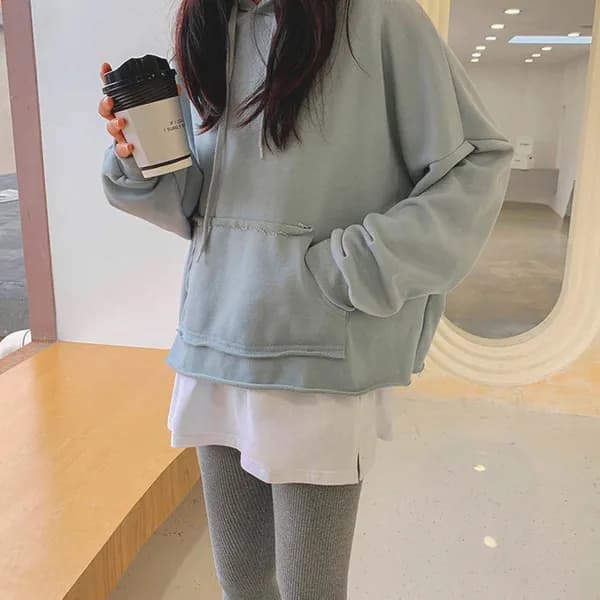 레이어드 스커트 블랙+화이트 프리사이즈 2개 9,900원