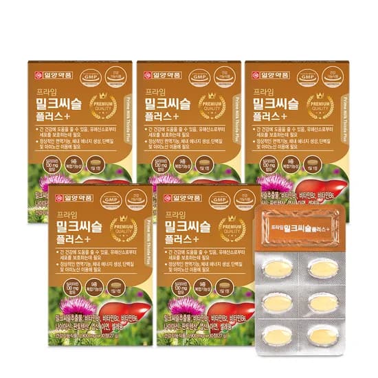 일양약품 프라임 밀크씨슬플러스 30정 5박스